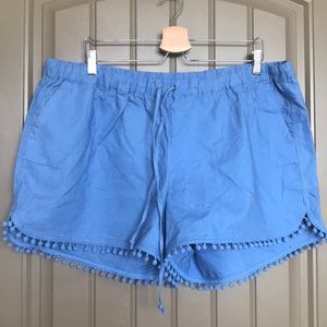 NWT - J. Crew Pom-Pom Drawstring Shorts